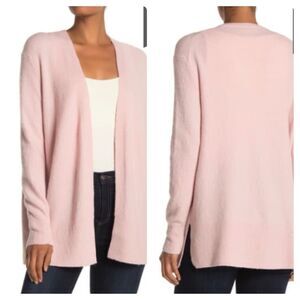 New Madewell Women Cozy Walker Long Cardigan Sweater Small S blush pastel Pink